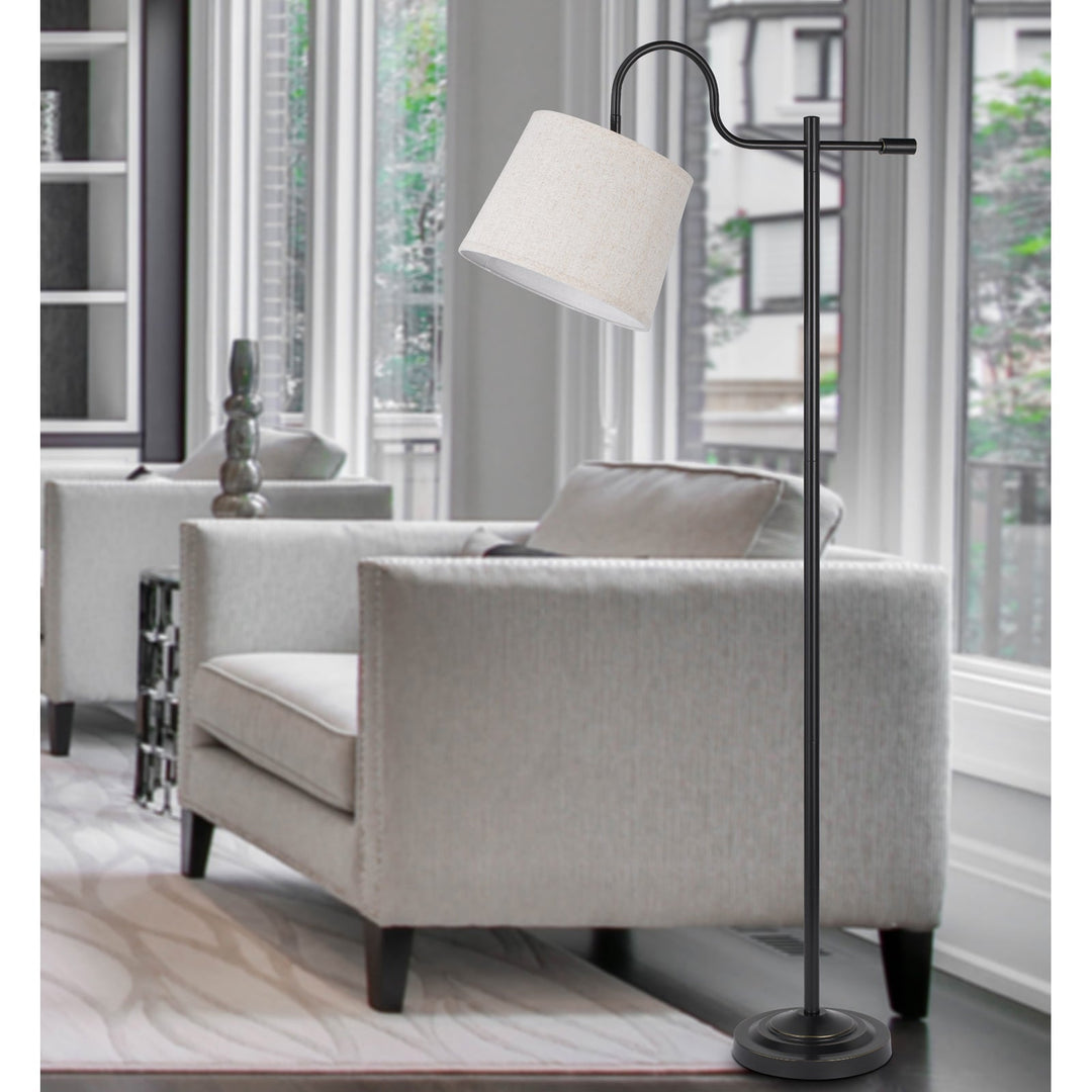 ##Antique Hardware## 60W REXBURG METAL DOWNBRIDGE FLOOR LAMP WITH ADJUSTABLE SHADE