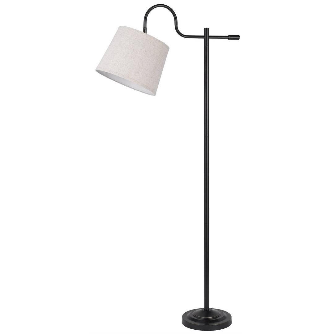 ##Antique Hardware## 60W REXBURG METAL DOWNBRIDGE FLOOR LAMP WITH ADJUSTABLE SHADE
