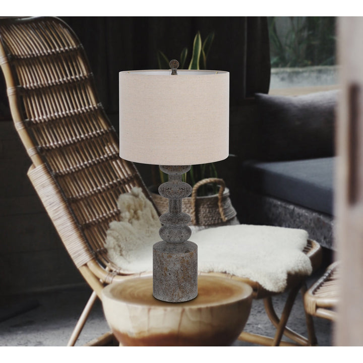 ##Antique Hardware## 150W 3 WAY BLACKFOOT RESIN TABLE LAMP. PRICED AND SOLD AS PAIRS