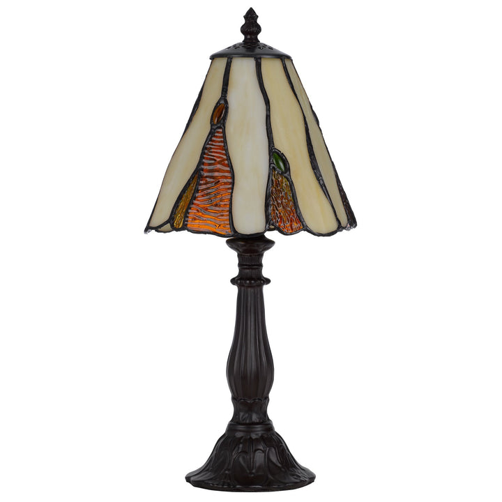 ##Antique Hardware## 40W METAL/RESIN TIFFANY ACCENT LAMP WITH INLINE SWITCH