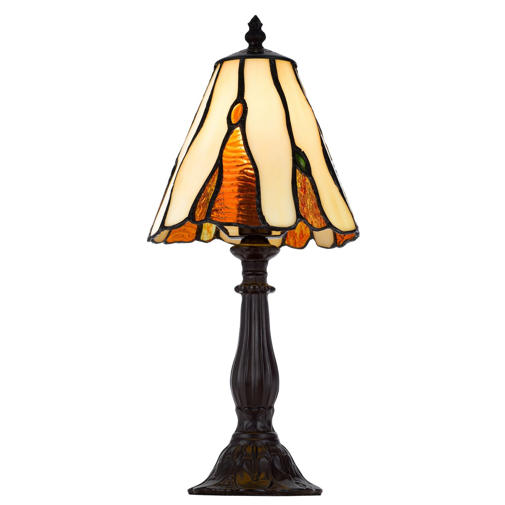 ##Antique Hardware## 40W METAL/RESIN TIFFANY ACCENT LAMP WITH INLINE SWITCH