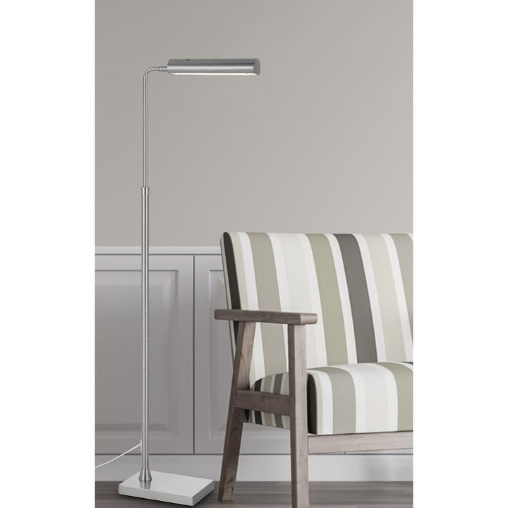 ##Antique Hardware## DELRAY 17W, 3000K NON DIMMABLE INTEGRATED LED METAL FLOOR LAMP WITH ADJUSTABLE HEIGHT