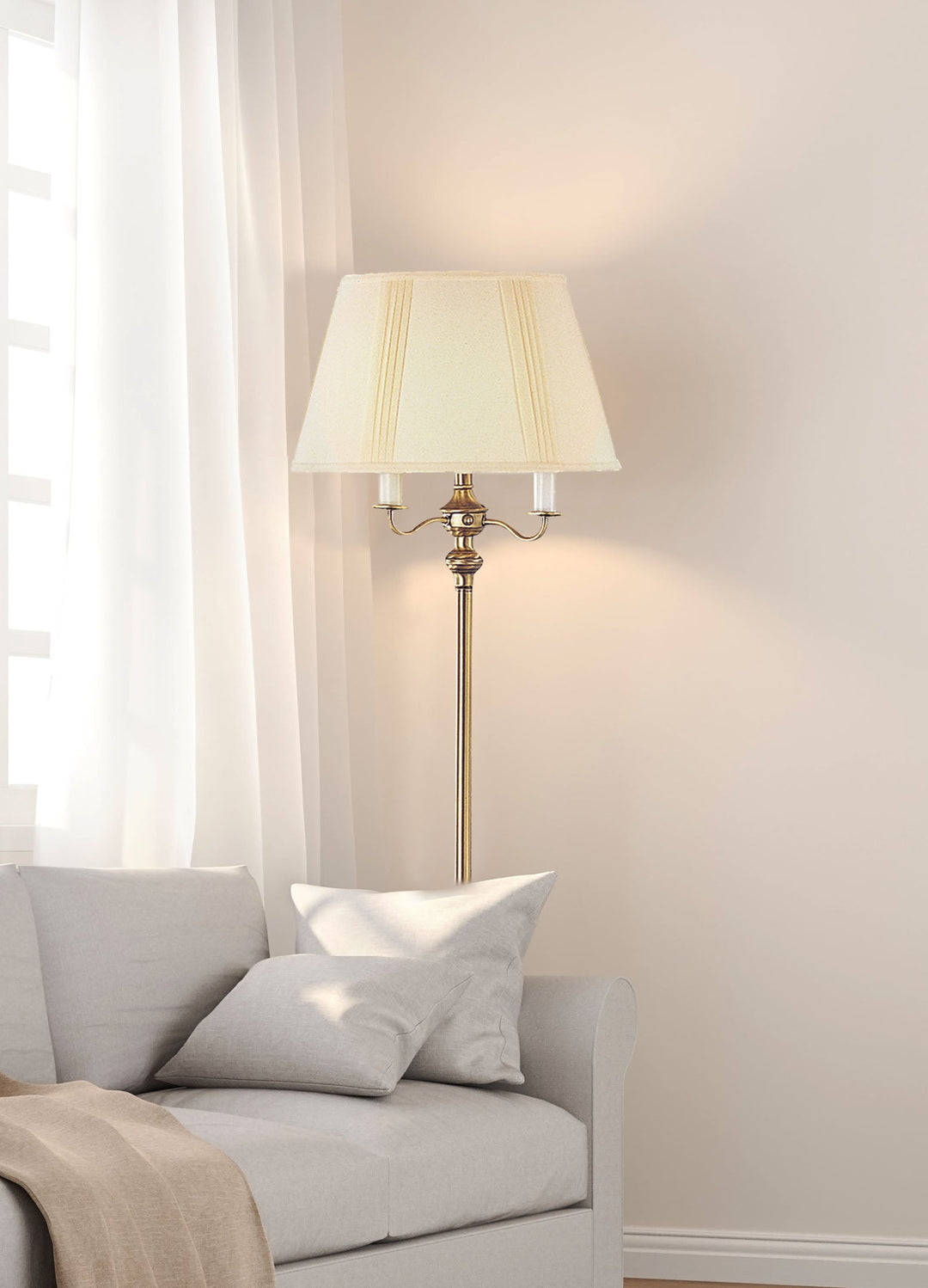 ##Antique Hardware## 150W 6 WAY FLOOR LAMP