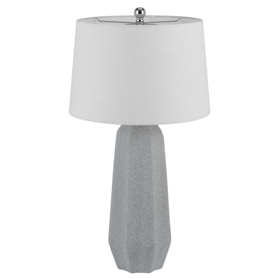 Antique Hardware 150W 3 WAY DRAYTON CERAMIC TABLE LAMP WITH HARDBACK FABRIC SHADE (SOLD IN PAIRS) Table Lamp
