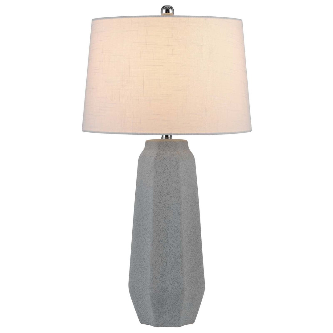 Antique Hardware 150W 3 WAY DRAYTON CERAMIC TABLE LAMP WITH HARDBACK FABRIC SHADE (SOLD IN PAIRS) Table Lamp