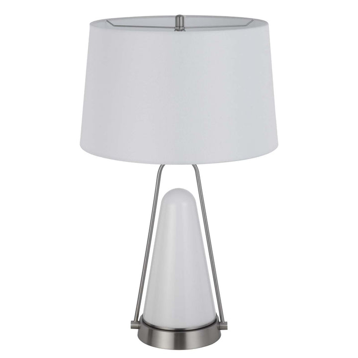 ##Antique Hardware## 100W BIRCHMORE METAL/GLASS TABLE LAMP WITH BUILT IN LED NIGHT LIGHT