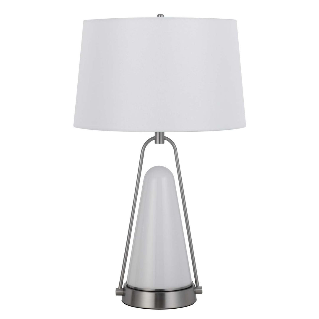 ##Antique Hardware## 100W BIRCHMORE METAL/GLASS TABLE LAMP WITH BUILT IN LED NIGHT LIGHT