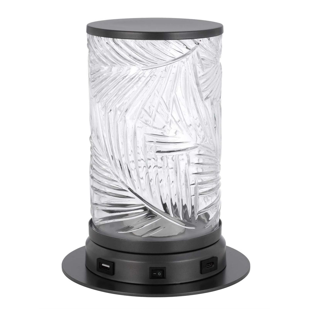 ##Antique Hardware## 2W CARRINGTON INTEGRATED LED ACCENT LAMP WITH GLASS SHADE