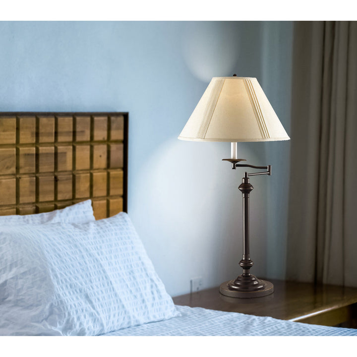 ##Antique Hardware## 150W 3 WAY SWING ARM TABLE LAMP