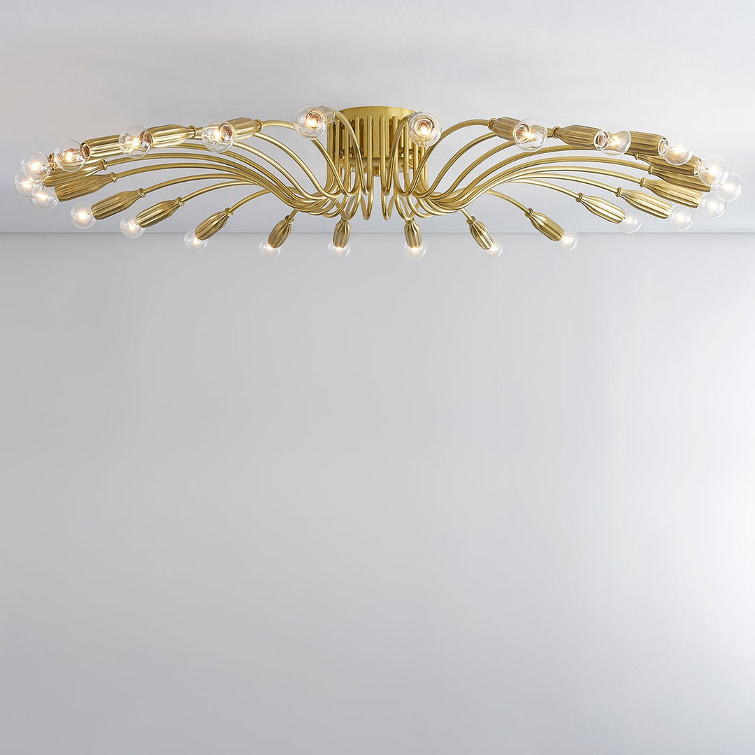 ##Antique Hardware## BARNEY Semi Flush