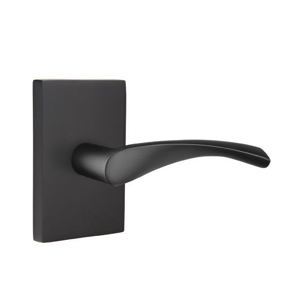##Antique Hardware## Emtek Solid Brass Triton Lever With Modern Rectangular Rosette (Several Finish Options)