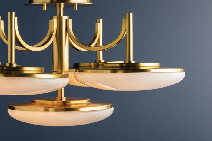 ##Antique Hardware## BREGMAN Semi Flush