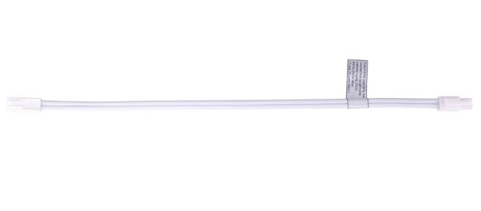 ##Antique Hardware## 12" Puck Light Connector Cord in White