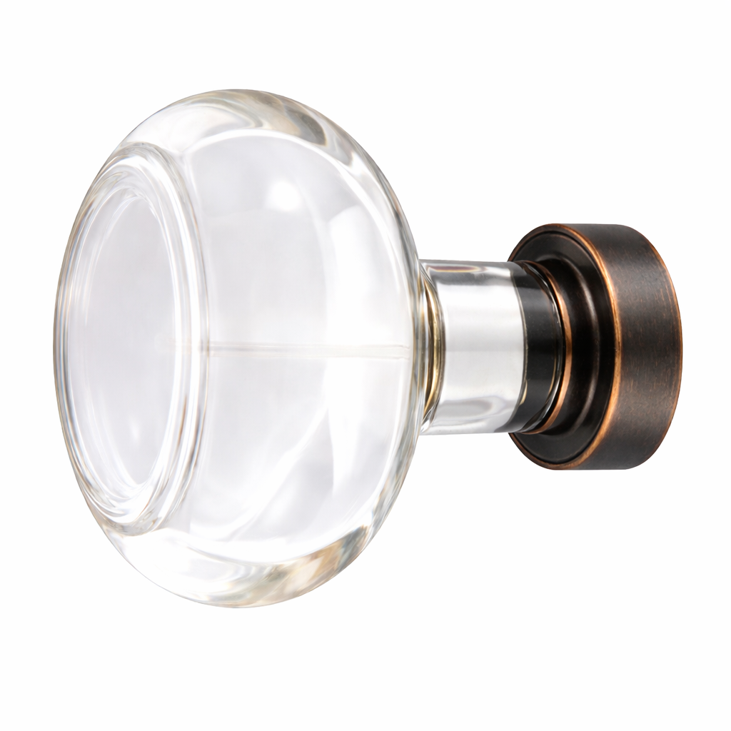 1 3/4 Inch Emtek Crystal Glass Georgetown Cabinet & Furniture Knob