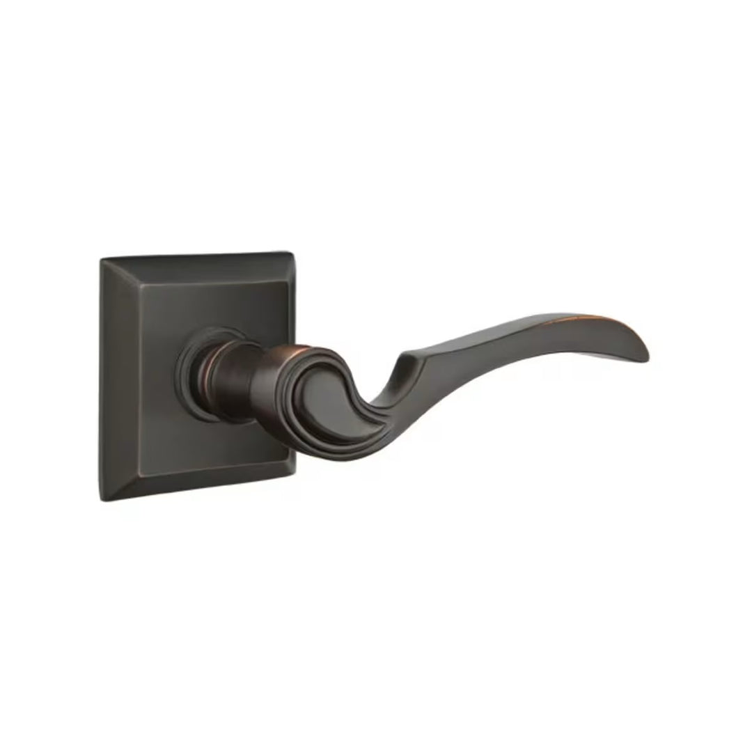 Emtek Solid Brass Coventry Lever With Quincy Rosette (Several Finishes Available)