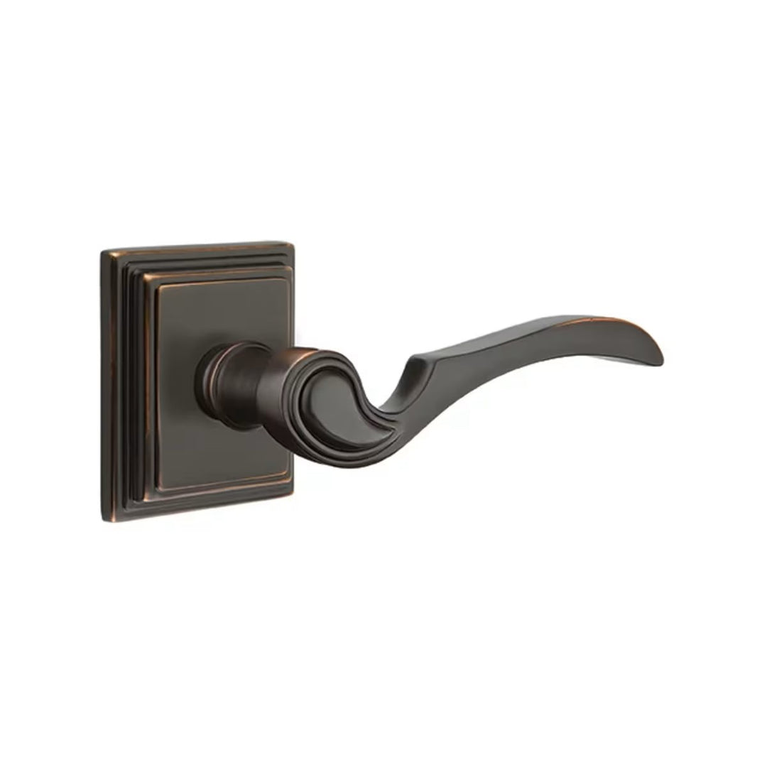 Emtek Solid Brass Coventry Lever With Wilshire Rosette (Several Finishes Available)