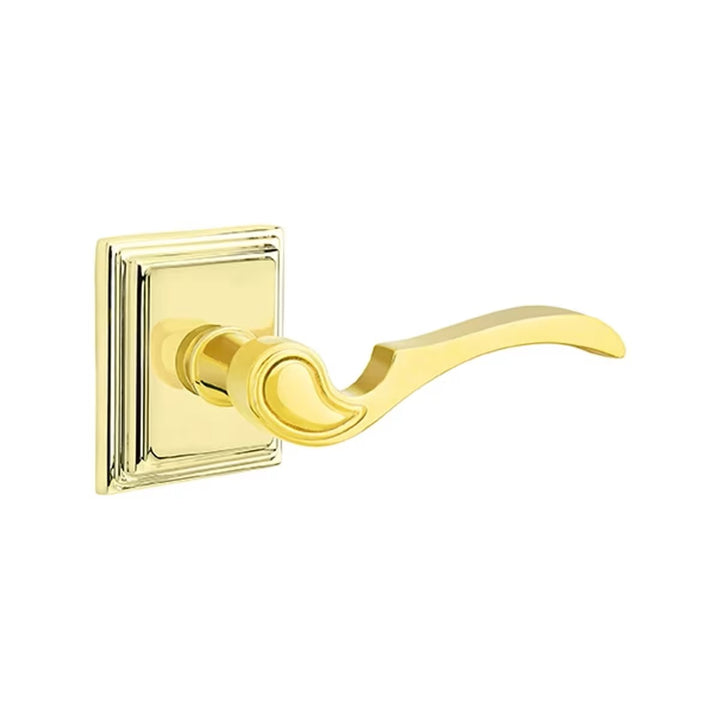 Emtek Solid Brass Coventry Lever With Wilshire Rosette (Several Finishes Available)