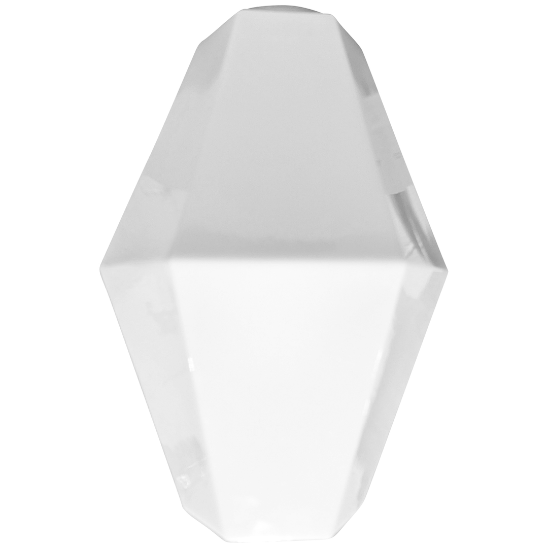 ##Antique Hardware## 20 Inch Manhattan Skyscraper Prism Style Semi-Flush Mount Light (Satin Nickel Finish)