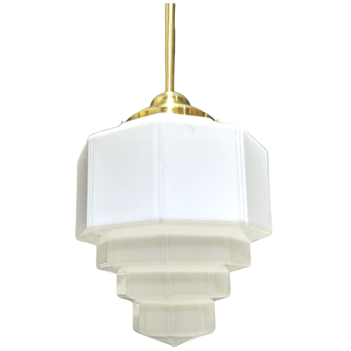 Antique Hardware 39 1/2 Inch Manhattan Skyscraper Grandeur Style Bar Light (Polished Brass Finish) 