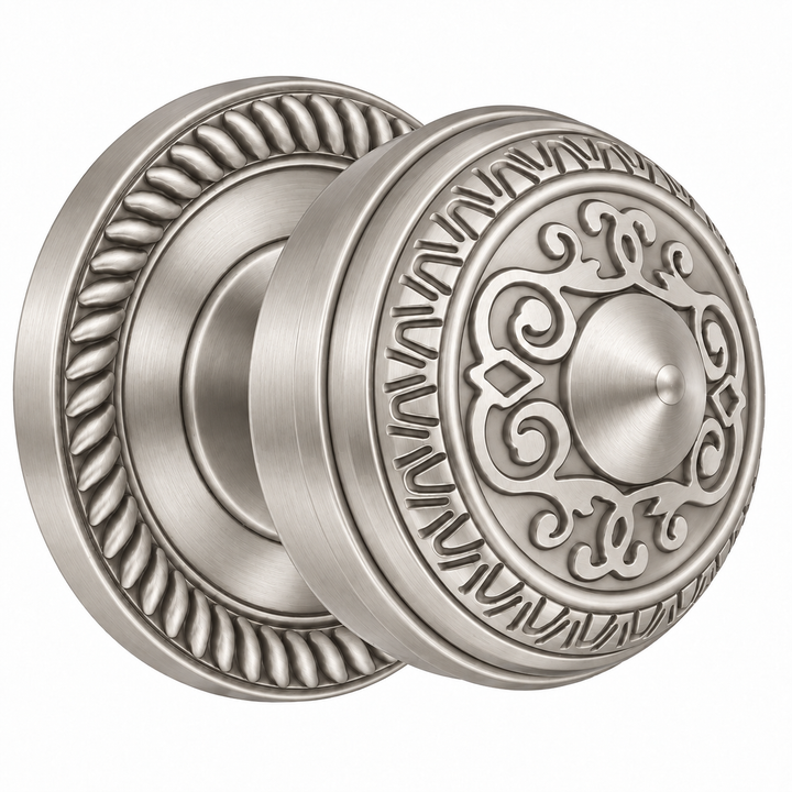 Traditional™ Georgian Roped Rosette Door Set with Egg & Dart Door Knobs (Several Finishes Available)