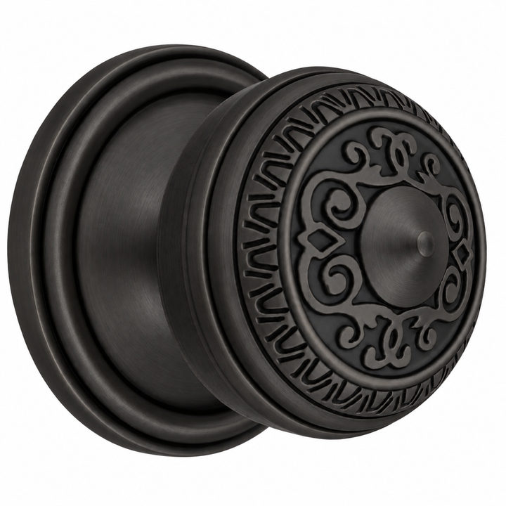 Traditional™ Rosette Door Set with Egg & Dart Door Knobs (Several Finishes Available)