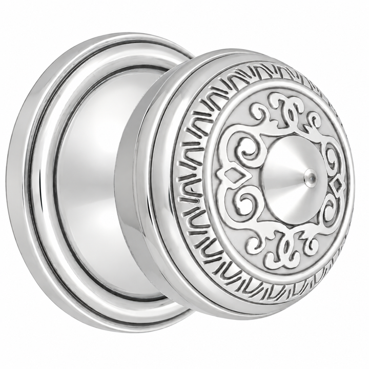 Traditional™ Rosette Door Set with Egg & Dart Door Knobs (Several Finishes Available)
