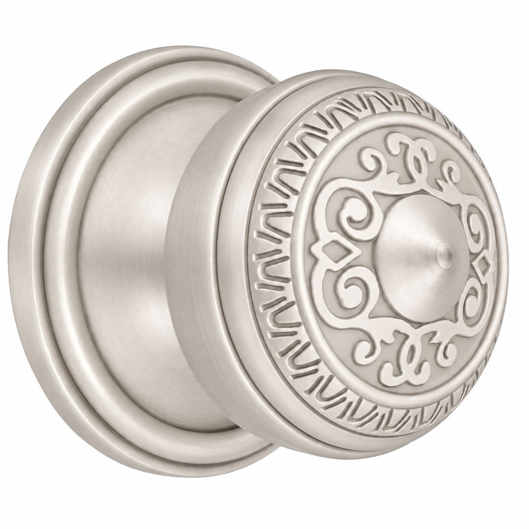 Traditional™ Rosette Door Set with Egg & Dart Door Knobs (Several Finishes Available)