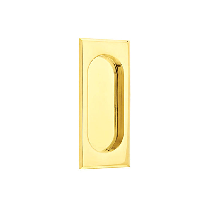 Antique Hardware 4 Inch Solid Brass Rectangular Flush Pull FLUSH-PULL-POCKET DOOR