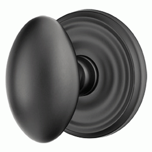 ##Antique Hardware## Emtek Solid Brass Egg Door Knob Set With Regular Rosette (Several Finish Options)