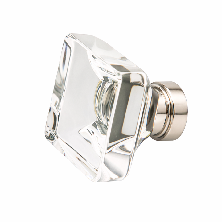 1 3/8 Inch Clear Crystal Glass Lido Cabinet & Furniture Knob