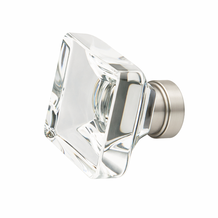 1 3/8 Inch Clear Crystal Glass Lido Cabinet & Furniture Knob