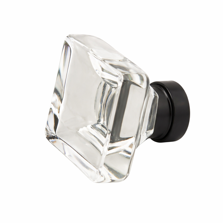 1 3/8 Inch Clear Crystal Glass Lido Cabinet & Furniture Knob