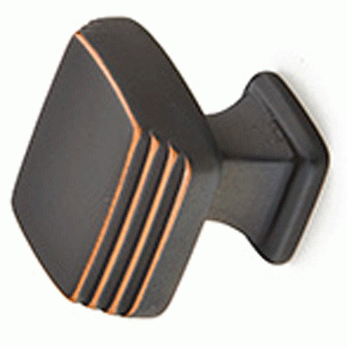 ##Antique Hardware## Emtek 1 1/4 Inch Solid Brass Art Deco Cabinet & Furniture Knob