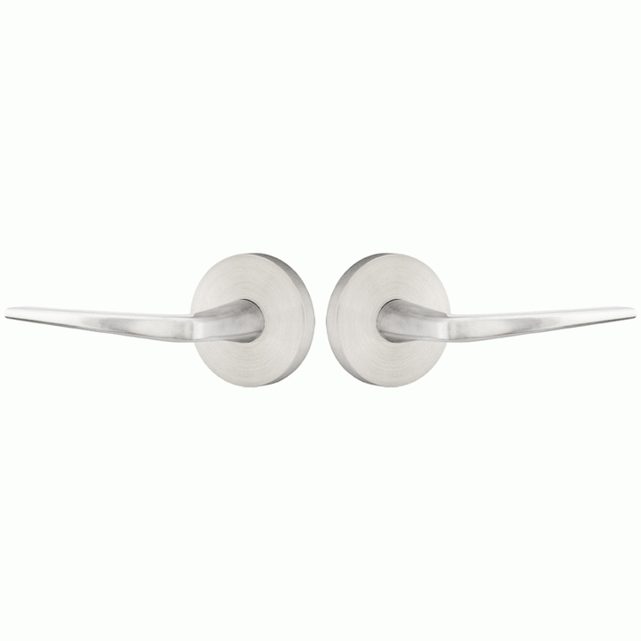 ##Antique Hardware## Stainless Steel Athena Lever With Disk Rosette