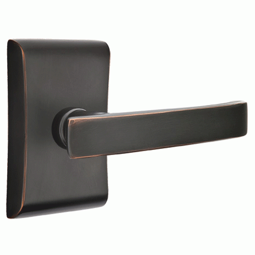 ##Antique Hardware## Emtek Solid Brass Geneva Lever With Neos Rosette (Several Finish Options)