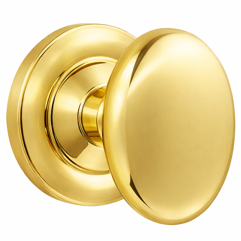 ##Antique Hardware## Magnifique® Classic Door Set with Brass Egg Knobs (Several Finishes Available)