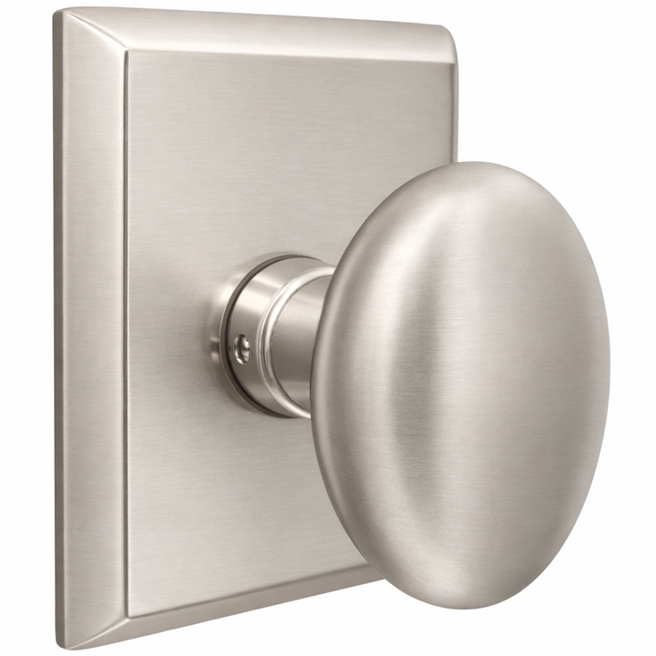 ##Antique Hardware## Magnifique® Rectangular Door Set with Brass Egg Knobs (Several Finishes Available)