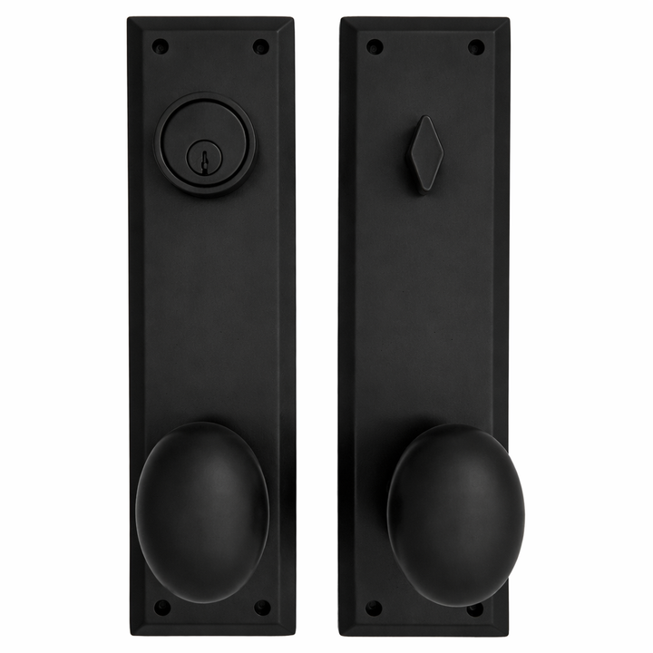 ##Antique Hardware## Quaker Style Single-Door Deadbolt Entryway Set (Several Finish Options)