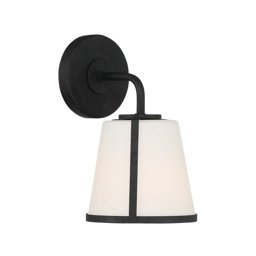 Antique Hardware Fulton 1 Light Black Bathroom Vanity Bath and Vanity