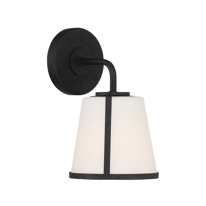 Antique Hardware Fulton 1 Light Black Bathroom Vanity Bath and Vanity