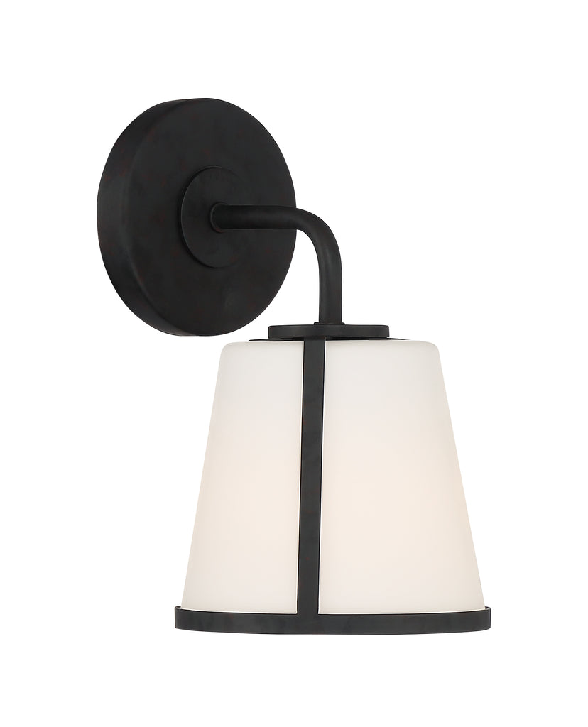 Antique Hardware Fulton 1 Light Black Bathroom Vanity Bath and Vanity