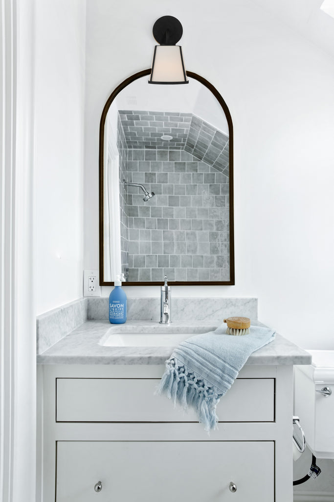 Antique Hardware Fulton 1 Light Black Bathroom Vanity Bath and Vanity