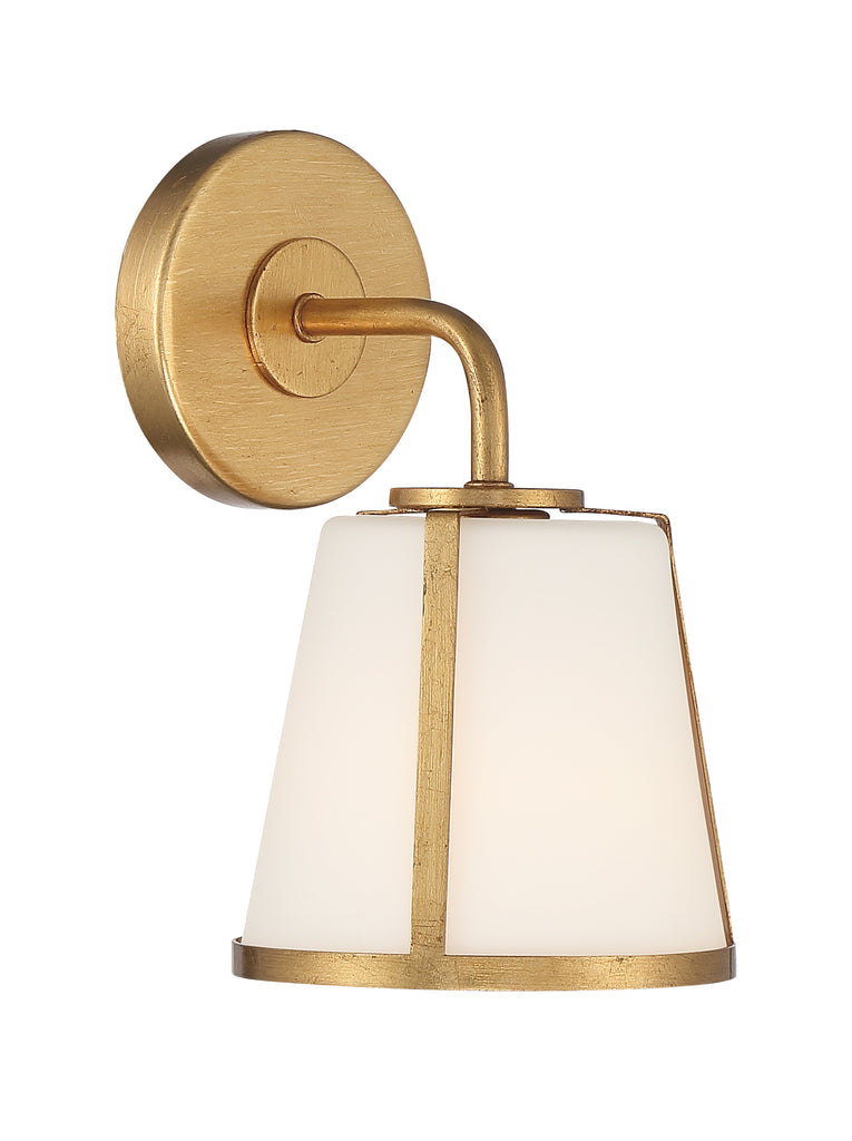 ##Antique Hardware## Fulton 1 Light Antique Gold Bathroom Vanity