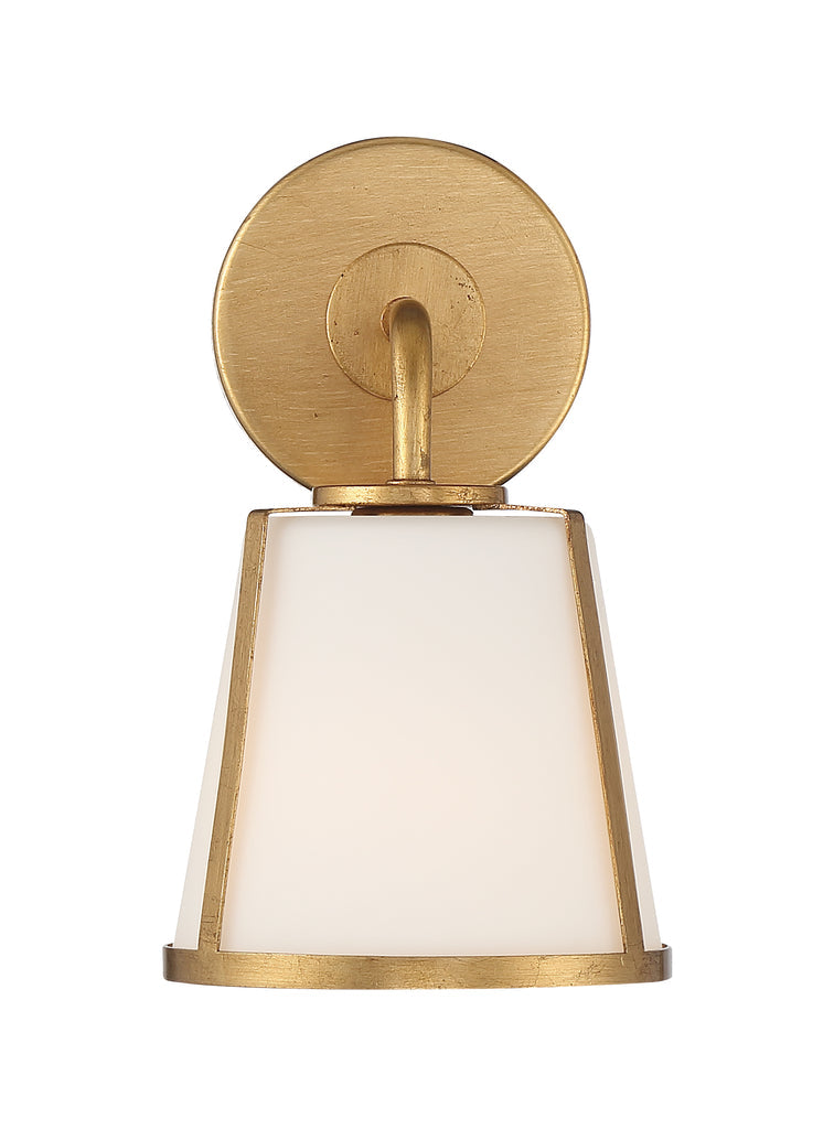 ##Antique Hardware## Fulton 1 Light Antique Gold Bathroom Vanity
