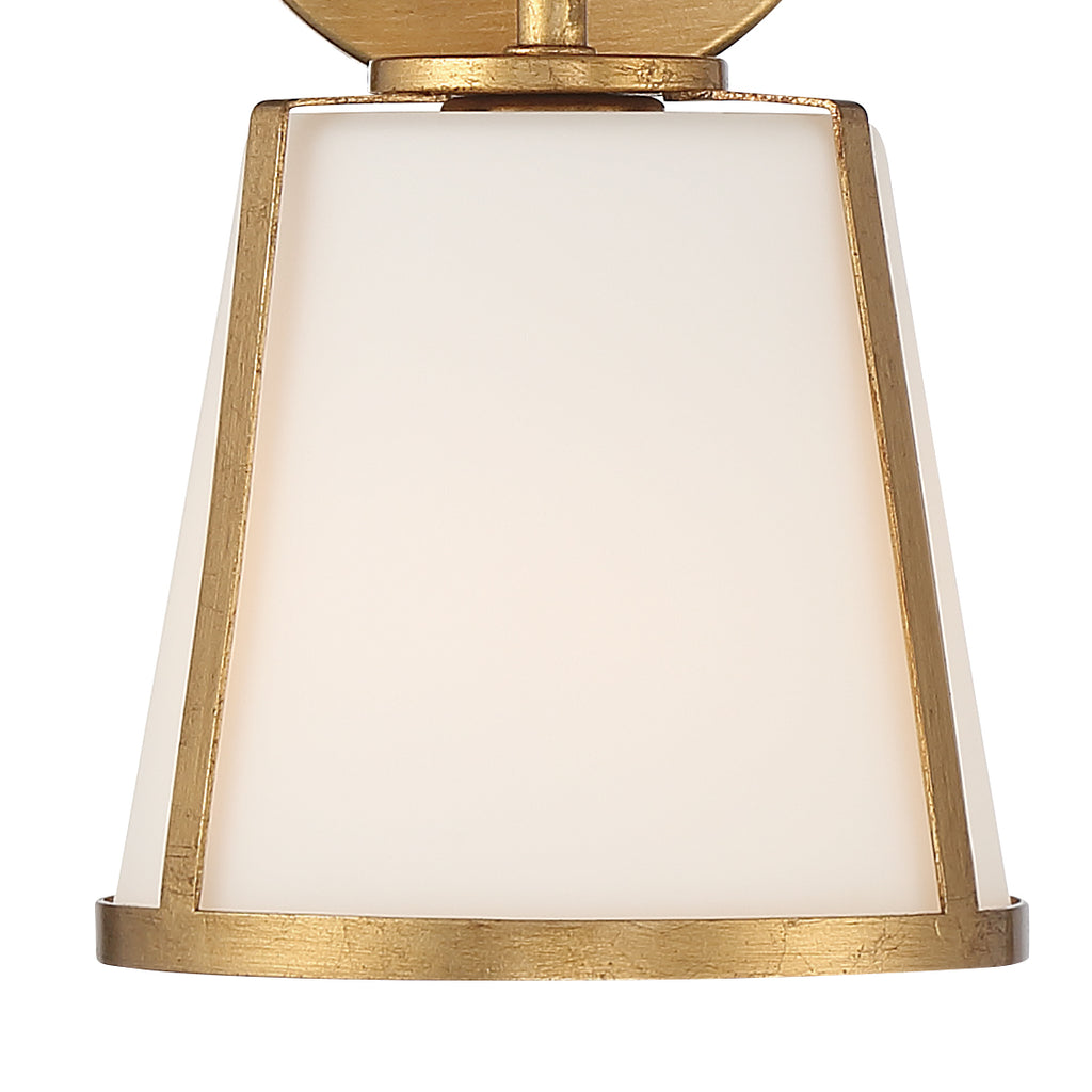 ##Antique Hardware## Fulton 1 Light Antique Gold Bathroom Vanity