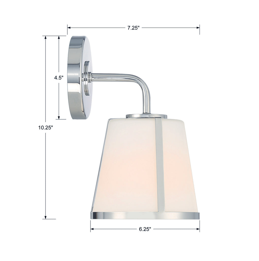 ##Antique Hardware## Fulton 1 Light Polished Nickel Bathroom Vanity