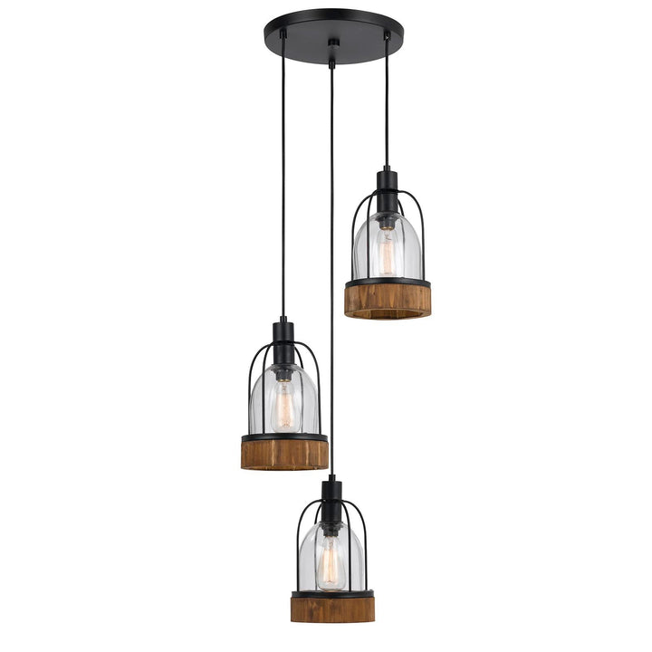 ##Antique Hardware## 60W X 3 BEACON GLASS PENDANT(EDISON BULBS NOT INCLUDED)