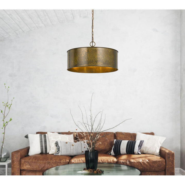 ##Antique Hardware## 60W X 3 ROCHEFORT METAL 3 LIGHT CHANDELIER