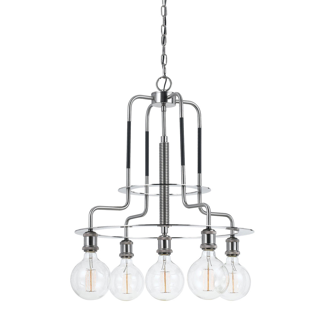 ##Antique Hardware## 60W X 5 TRANSFORMERMETAL  CHANDELIER (EDISON BULBS INCLUDED)