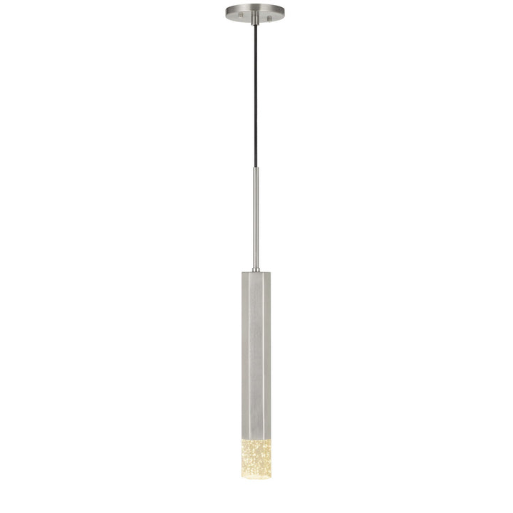 ##Antique Hardware## TROY INTEGRATED LED DIMMABLE HEXAGONALUMINUM CASTED 1 LIGHT PENDANT WITH GLASS DIFFUSER